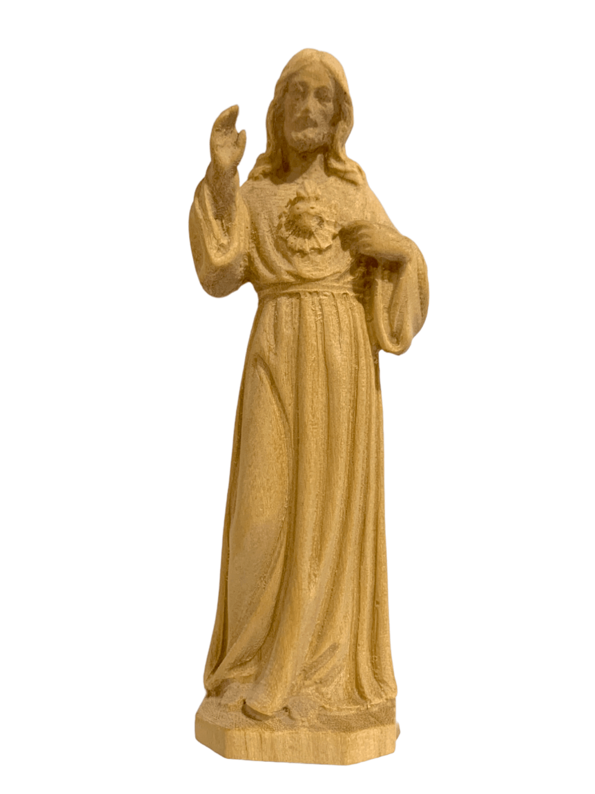 Imagem de Madeira do Sagrado Coração de Jesus 9,5 cm