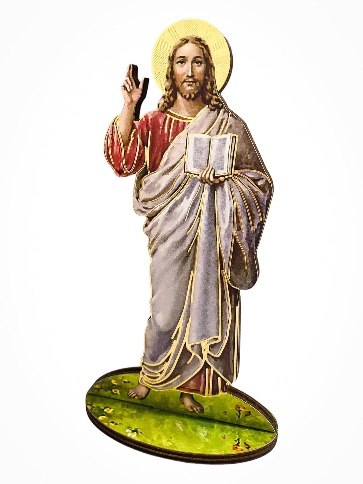Imagem Italiana Bidimensional Jesus com os Mandamentos