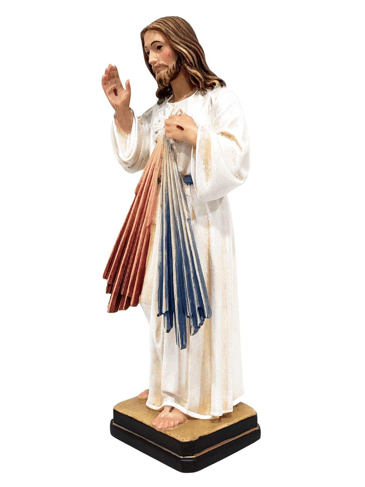 Imagem de Jesus Misericordioso de Madeira Italiana 20 cm