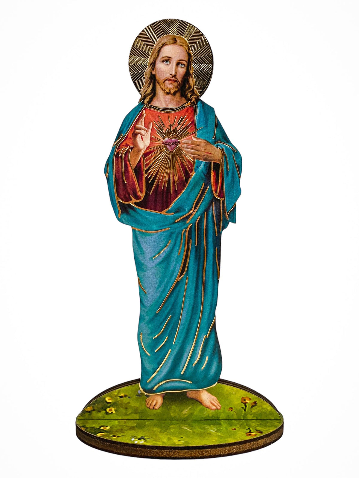 Imagem Italiana Bidimensional Sagrado Coração de Jesus