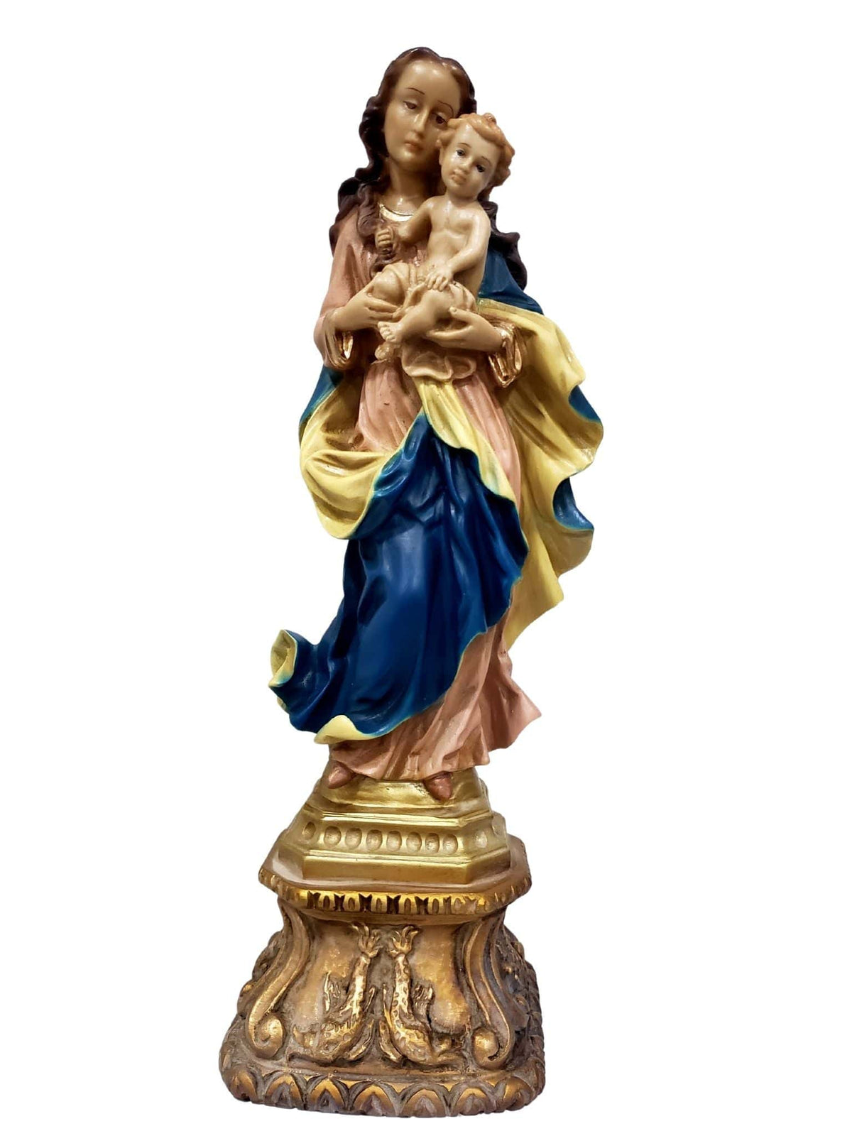 Imagem de Nossa Senhora com Jesus Portuguesa 44 cm
