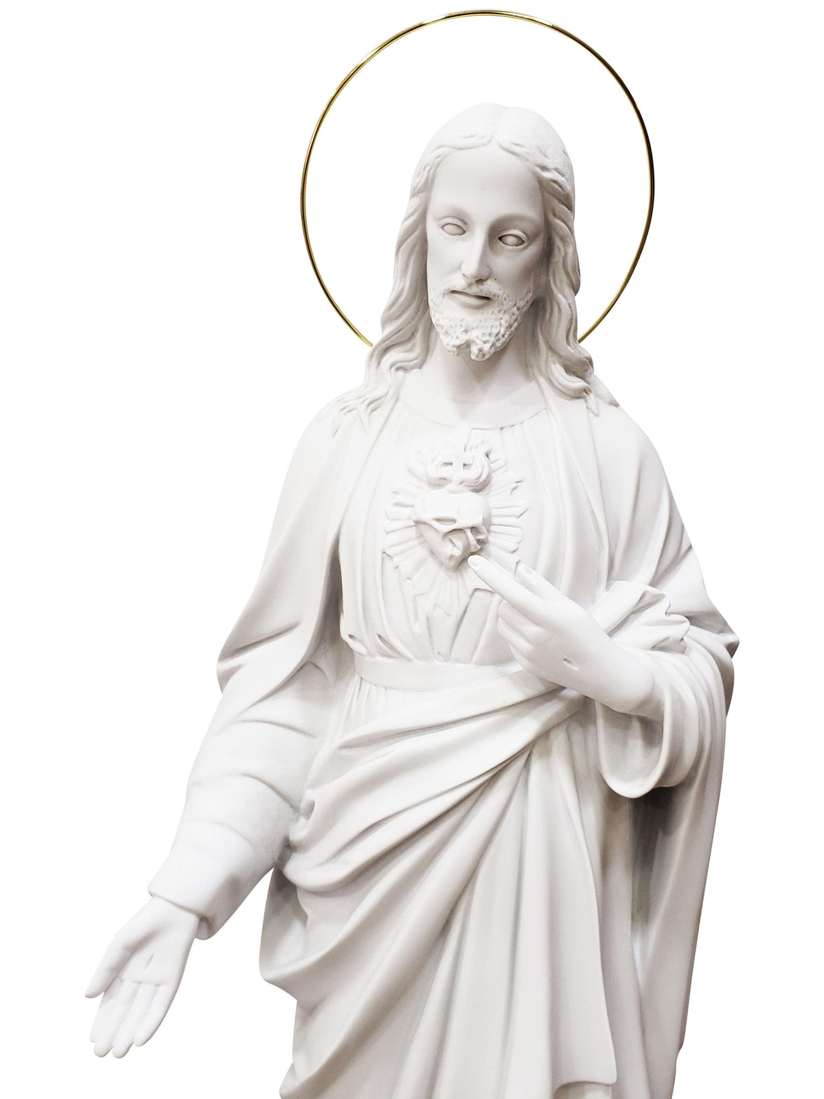 Imagem do Sagrado Coração de Jesus em Pó de Mármore 82 cm