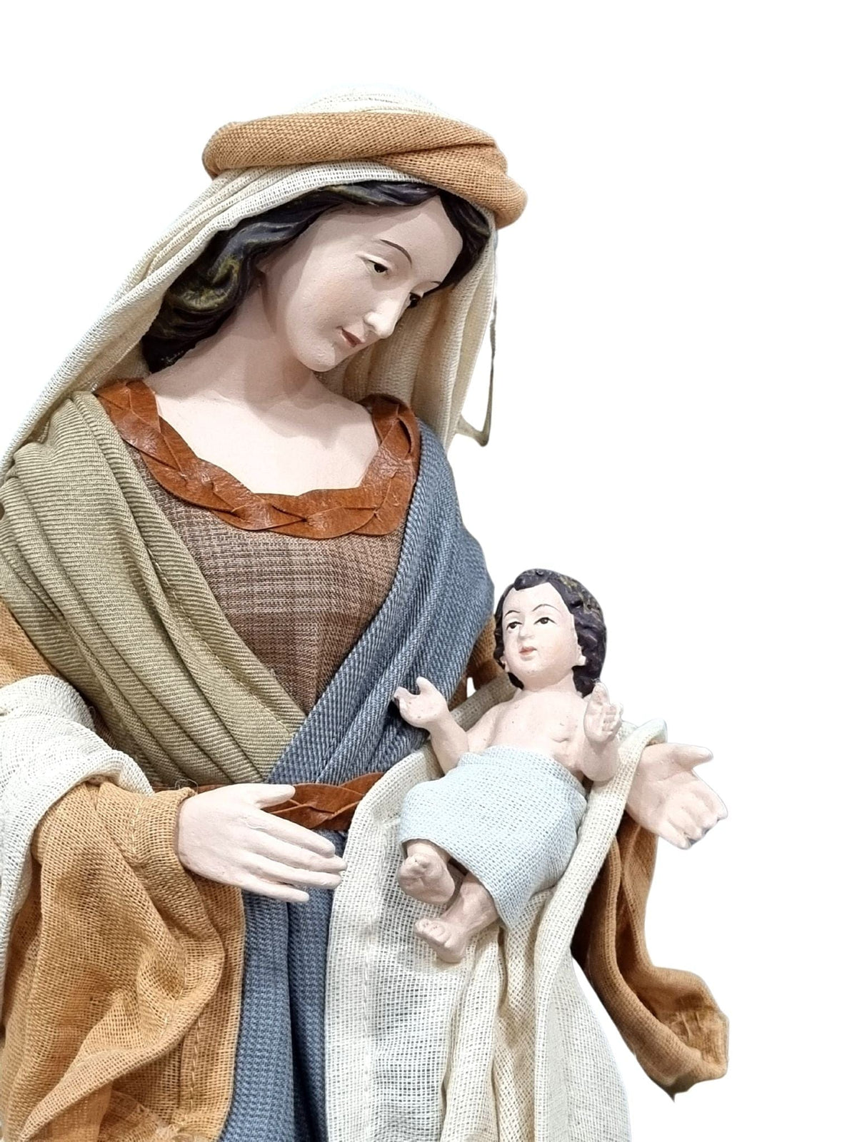 Sagrada Família Cinza com Nude Estilo Napolitano 48 cm