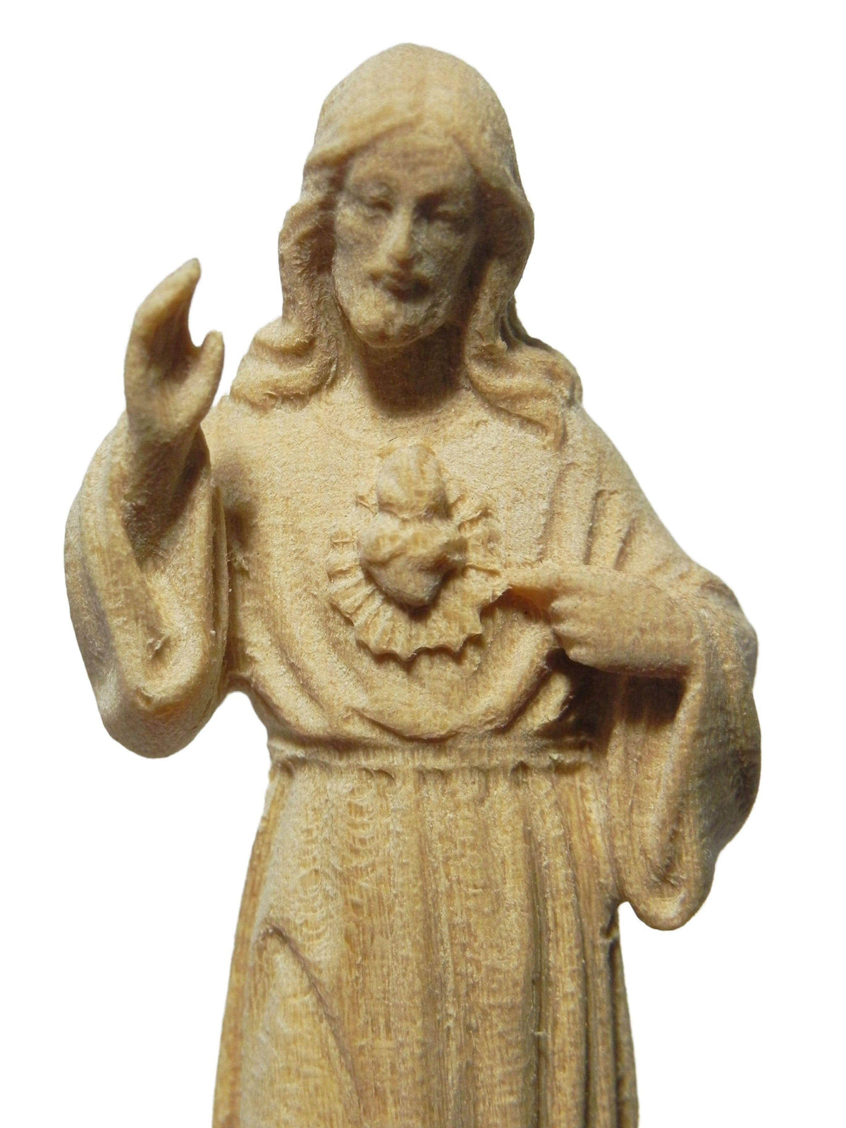 Imagem do Sagrado Coração de Jesus em Madeira 15 cm